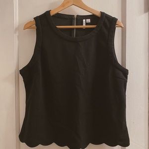 Scallop Tank Blouse